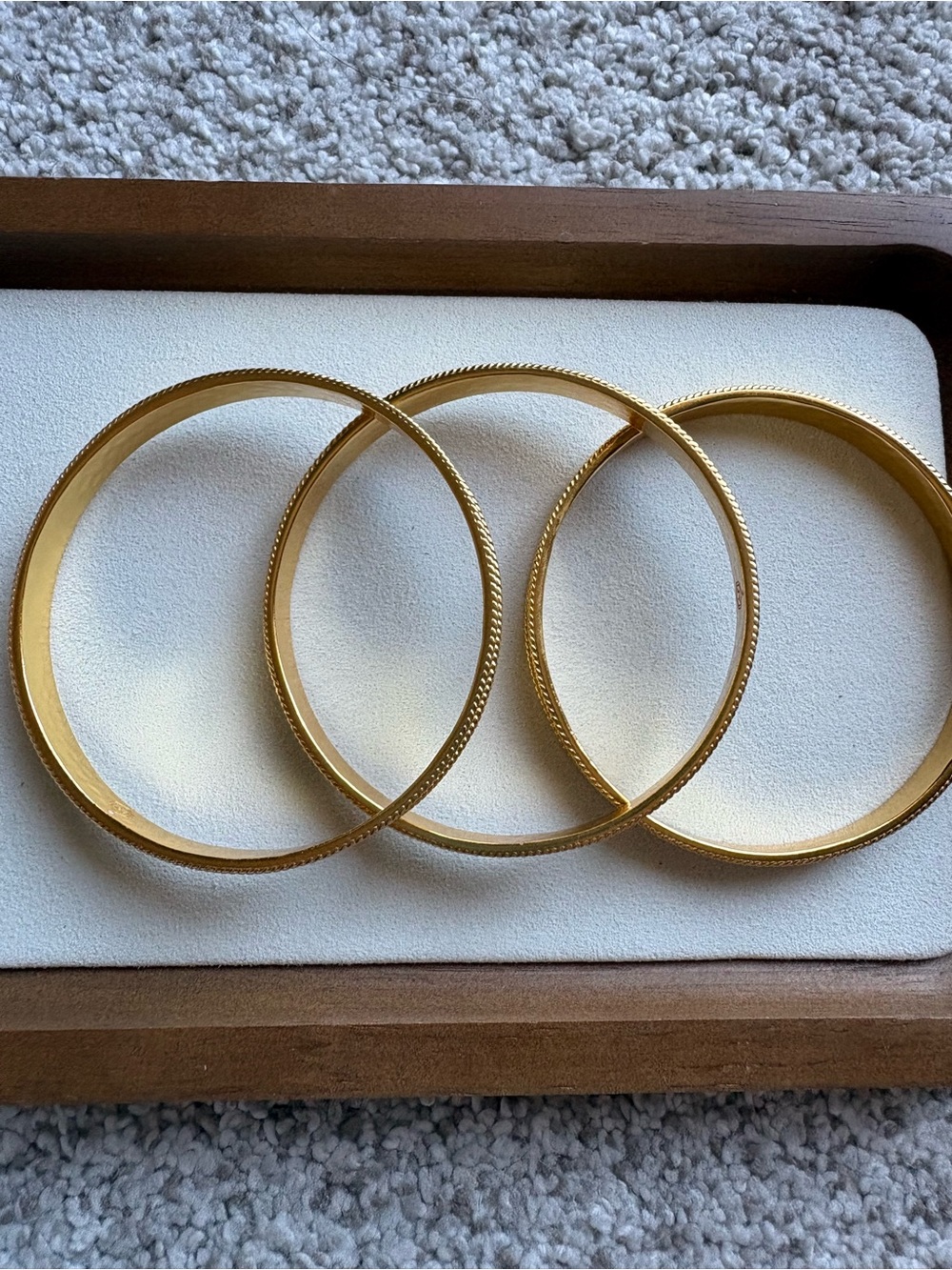 Julie Vos Gold-Tone Stackable Bangle Bracelet Set